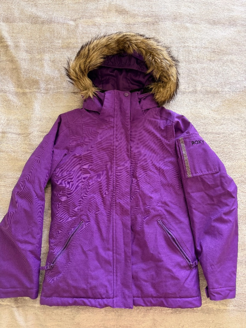 ROXY Purple Girls Snow Ski Snowboard Jacket Size XL(14)